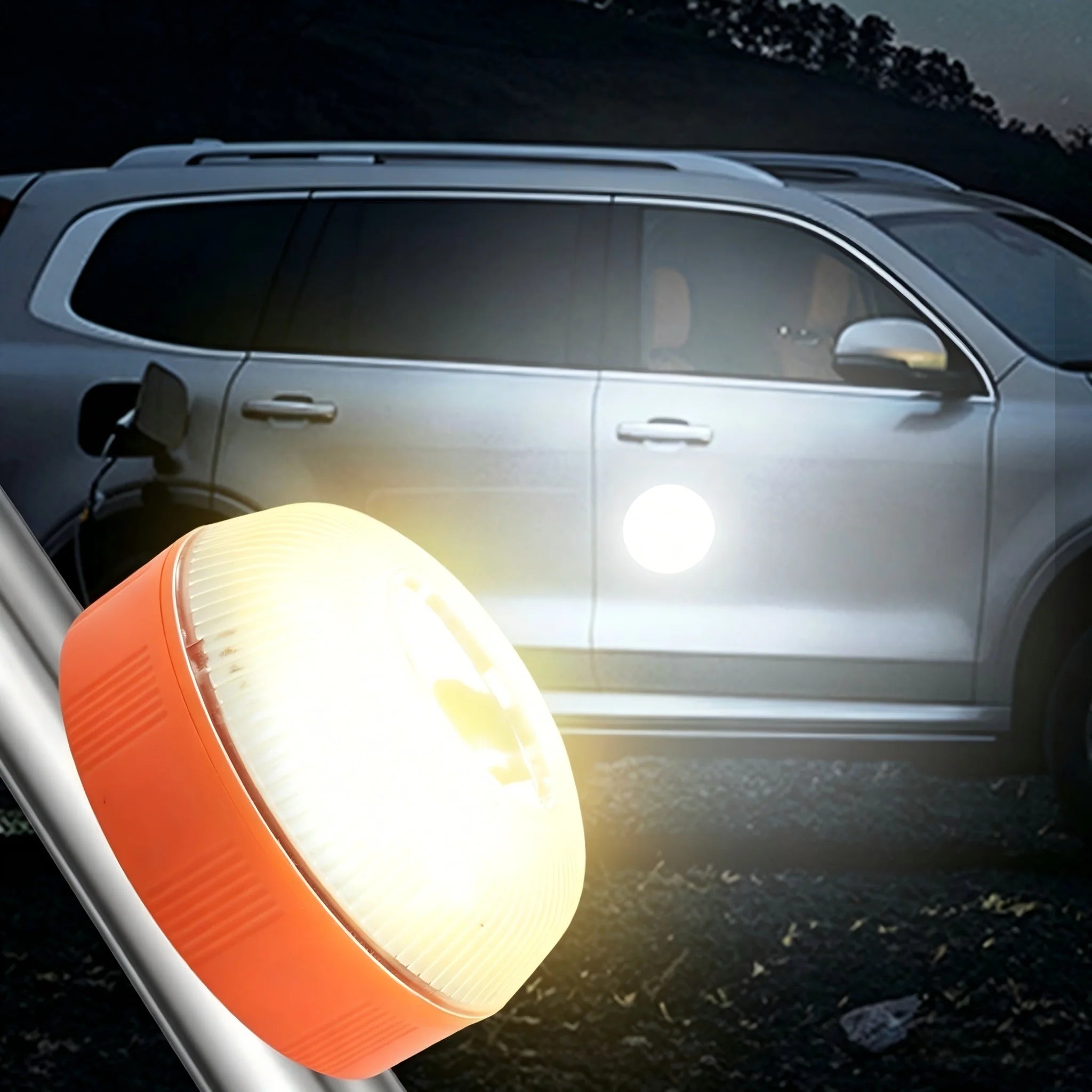 Led Car Emergency Light Flashing Light Magnetic Induction Road Accident Light Portable Strobe Warning Light
