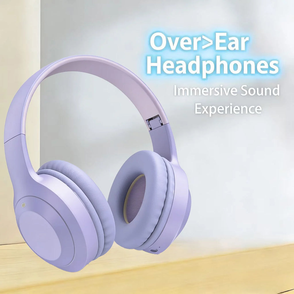 M5 Wireless Bluetooth Headphones HiFi Stereo Over‑Ear Foldable Headset with Mic Support TF Card & AUX