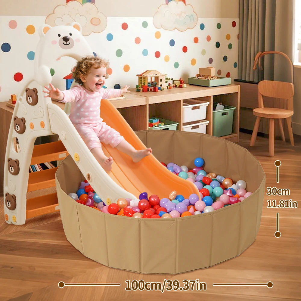 1pc Portable Ball Pit Pool （No balls）Diameter 100cm Oxford Cloth Round Indoor and Outdoor Play For Kids
