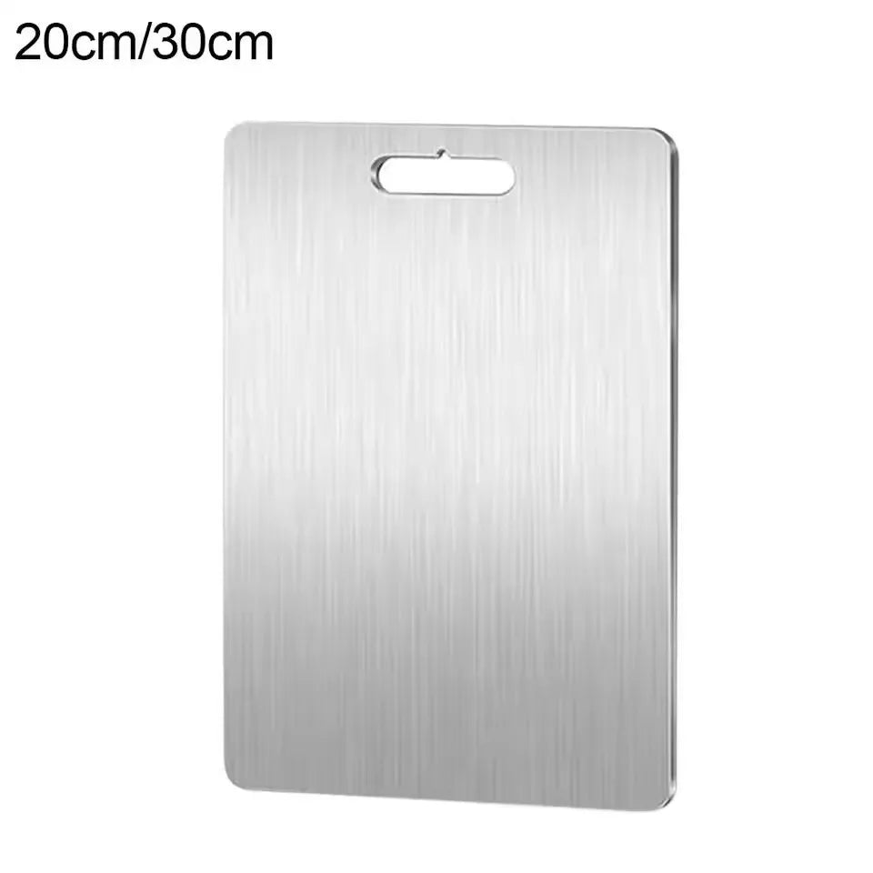 Titanium Cutting Stainless Boards for Kitchen Board 316 Steel Thickened Double Sided Food Grade Portable Fruit Meat Chopping