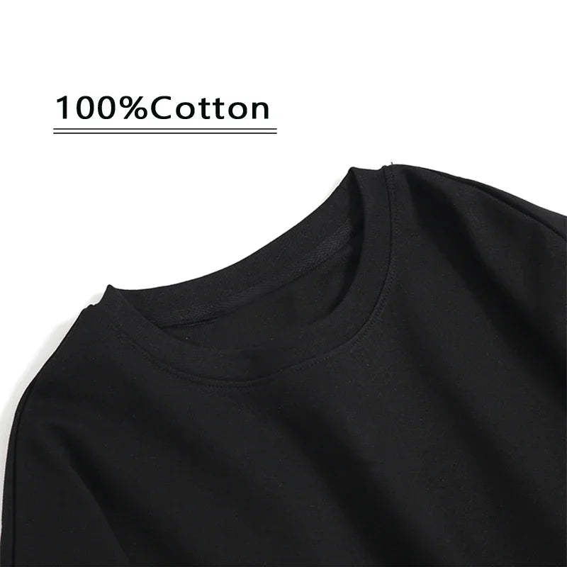 Summer Fashion High End Men's Fun Little Bear 100% Cotton Printed Round Neck High Quality Leisure Fitness Street T-shirt