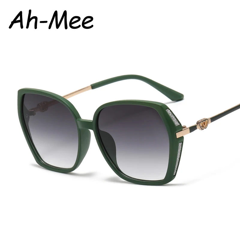 Fashion Large Frame Square Sunglasses Women Trendy Style Sun Glasses For Lady Shades Gradient Oculos UV400 Streetwear Eyewear