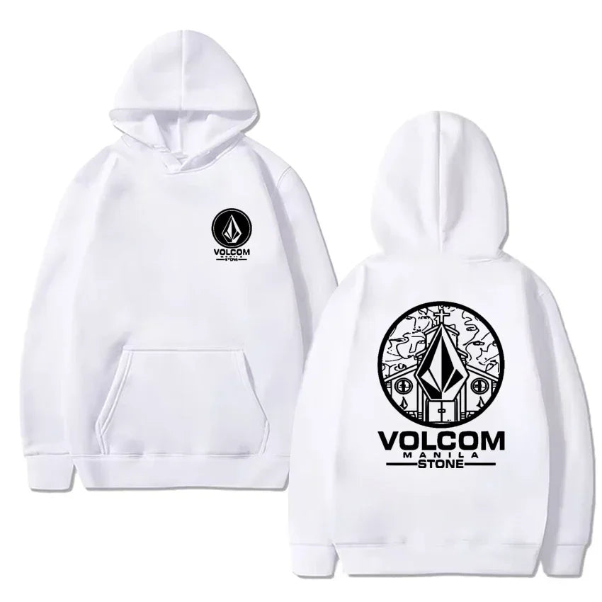 Volcom men's hoodie long-sleeved sweatshirt Hip-hop fashion casual street outdoor autumn and winter sportswear