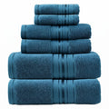 Luxury 6 Piece Towel Set, 2 Bath Towels 2 Hand Towel 2 Washcloths, 600 GSM 100% Cotton Turkish Towels for Bathroom, White Towel Sets