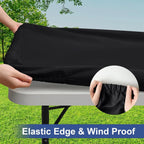 Stretch Tablecloth Cover Washable Polyester Elastic Tablecloth Fits Table Protector Picnic Outdoor Party Wedding Table cloth