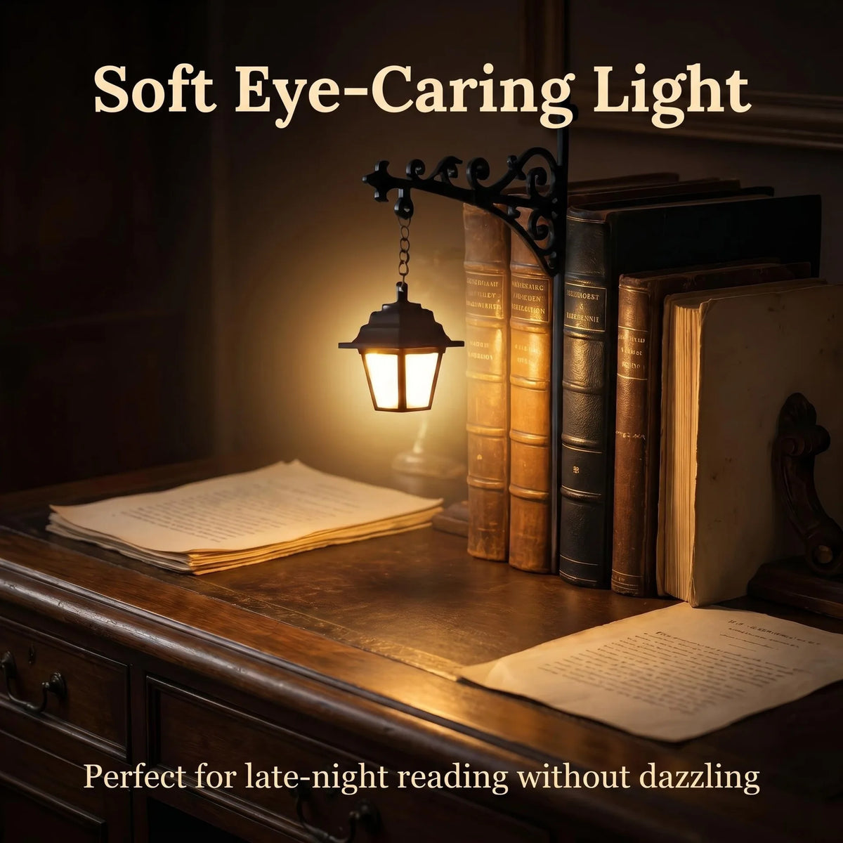 Gothic Retro Metal Halloween Wall Mount LED Reading Lamp Vintage Bookshelf Night Light Indoor Bedroom Home Wall Decor Ornament