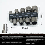 9/14pcs Hex Socket Sleeve Nozzles Nut Driver Set 5mm-13mm Screwdriver Set Tool Wrenches for Home Repair And Maintenance