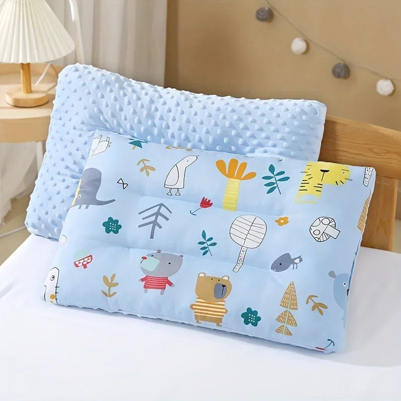 Comfort Reversible Pillow Cushion Cartoon‑Style Four‑Season Universal Pillow Insert Soft Cushion for Daily Rest & Relaxation