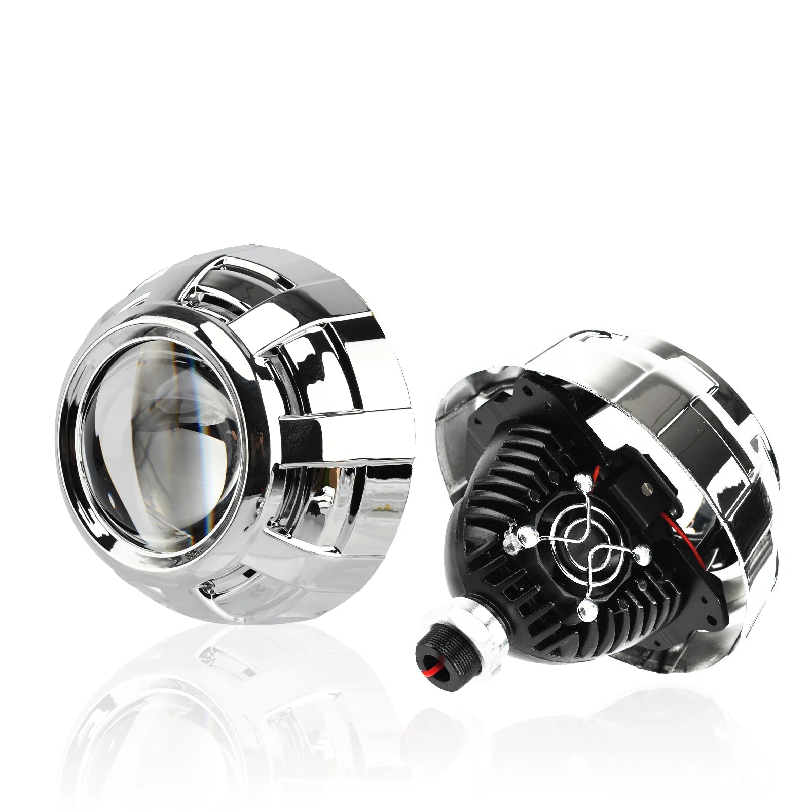 90W 2 PCS 3.0 Inch Blue Bi LED Projector Lens Universal Headlight Retrofit For H1 H4 H7 H11 Auto Light Headlamp Car Accessory