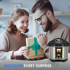Electric Pressure Cooker 6 Qt 9-in-1 Instant Multi Cooker with Safer Venting Design Stainless Steel 304 Liner for Rice S