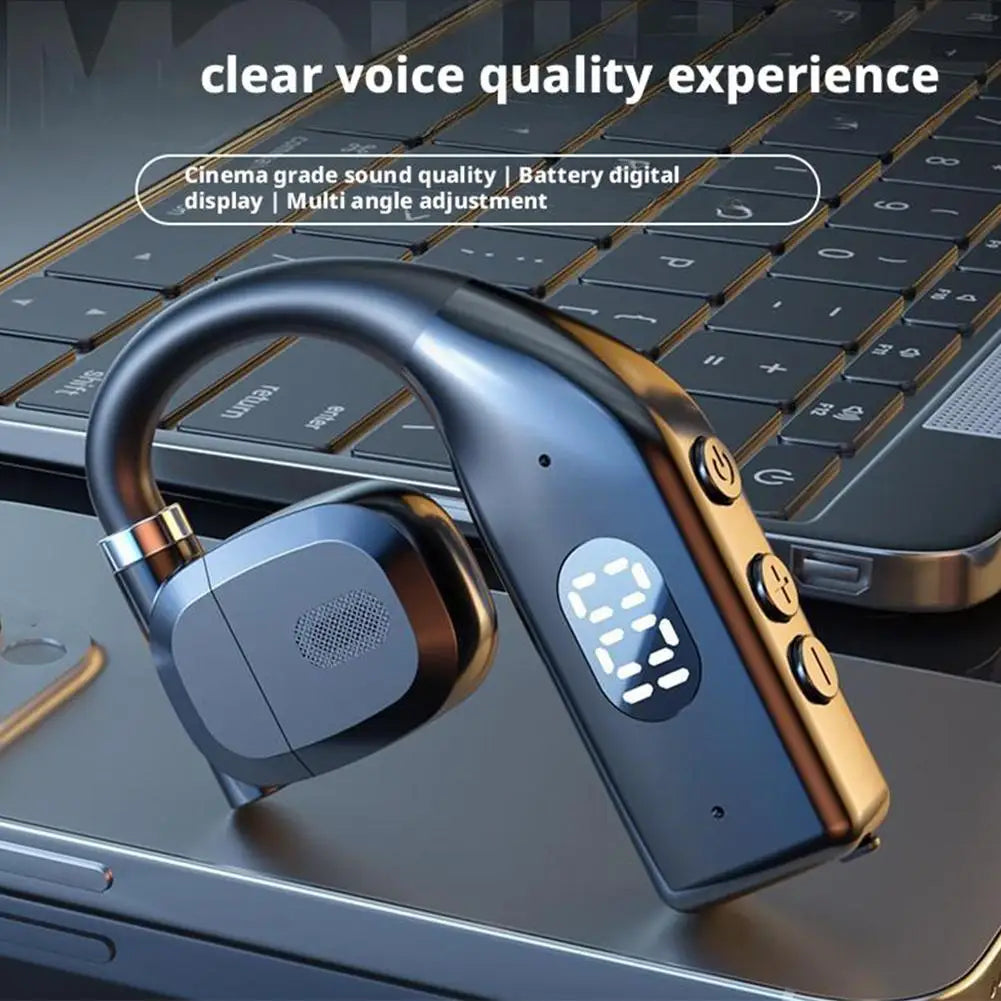 1/2Earhooks Wireless Bluetooth 5.4 Headphones Gaming Sports Headset HiFi Stereo Noise Reduction Earbuds Earphone With Microphone