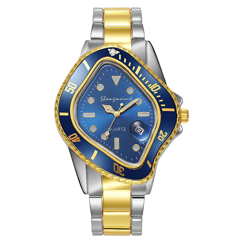 New Fashion Men Luxury Casual Quartz Watch Mens Famous Business Stainless Steel Watches For Gifts Relogio Masculino Male Clock