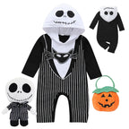 Baby Girls Boys Children Jumpsuit Halloween Pumpkin Costume Toddler Sleeveless Jumpsuit Newborn Autumn Winter Clothes