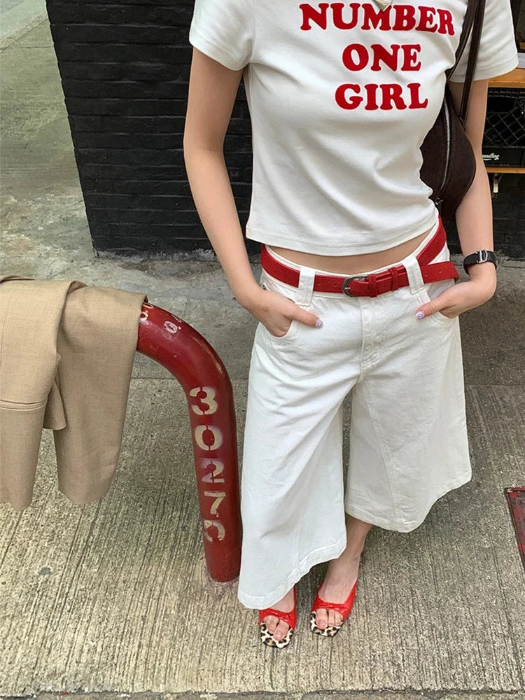 Solid Letter Printed Short Sleeve Tee Summer Tops O-Neck Sliming Women's Short Sleeve T-shirt Casual Fashion Korean Clothing Y2K