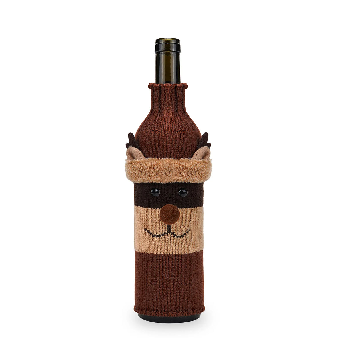 Christmas Fun Wine Bottle Set Santa Claus Snowman Woven Wine Bottle Accessories Christmas Party Cosplay Decoration New Year Gift