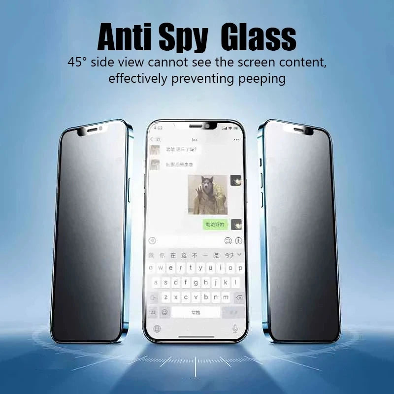1-5Pcs Privacy Screen Protector for iPhone 14 13 11 12 Pro Max Mini 7 8 Plus Anti-spy Protective Glass for iPhone 15 X XR XS MAX