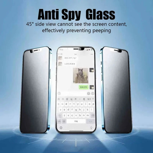 1-5Pcs Privacy Screen Protector for iPhone 14 13 11 12 Pro Max Mini 7 8 Plus Anti-spy Protective Glass for iPhone 15 X XR XS MAX