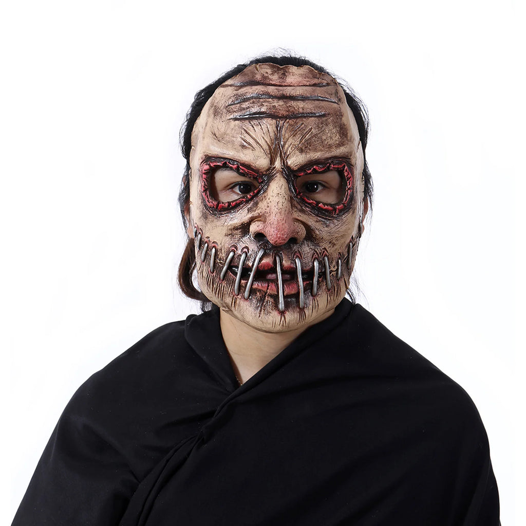Soft Latex Mask for Halloween Party Adults Horror Big Mouth Nail Design Full Head Costume Realistic Scary Prop Durable