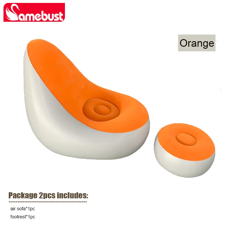 Camebust Foldable Air Bed Inflatable Lazy Sofa Mattress for Home and Outdoor Use Portable Air Mattress Camping Sleeping Mat