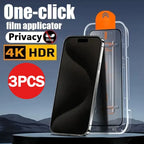 3pack Full Coverage Privacy Screen Protector for IPhone 13/12 Promax 13Mini 11Pro Anti-Spy Reinforced Glass 15/16 Promax 14 Plus