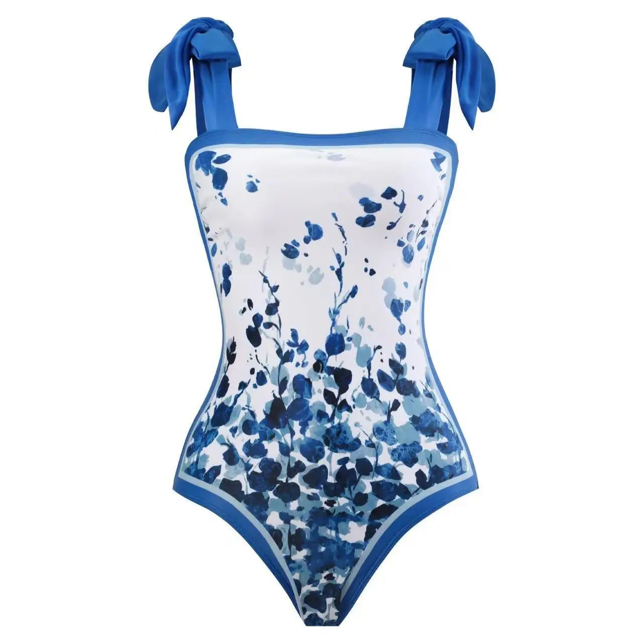 Sexy Slimming One-Piece Swimsuit Women's Beach Dress Set Fashionable Thermal Spa Swimming Bikini Full Coverage Fixed Chest Pad