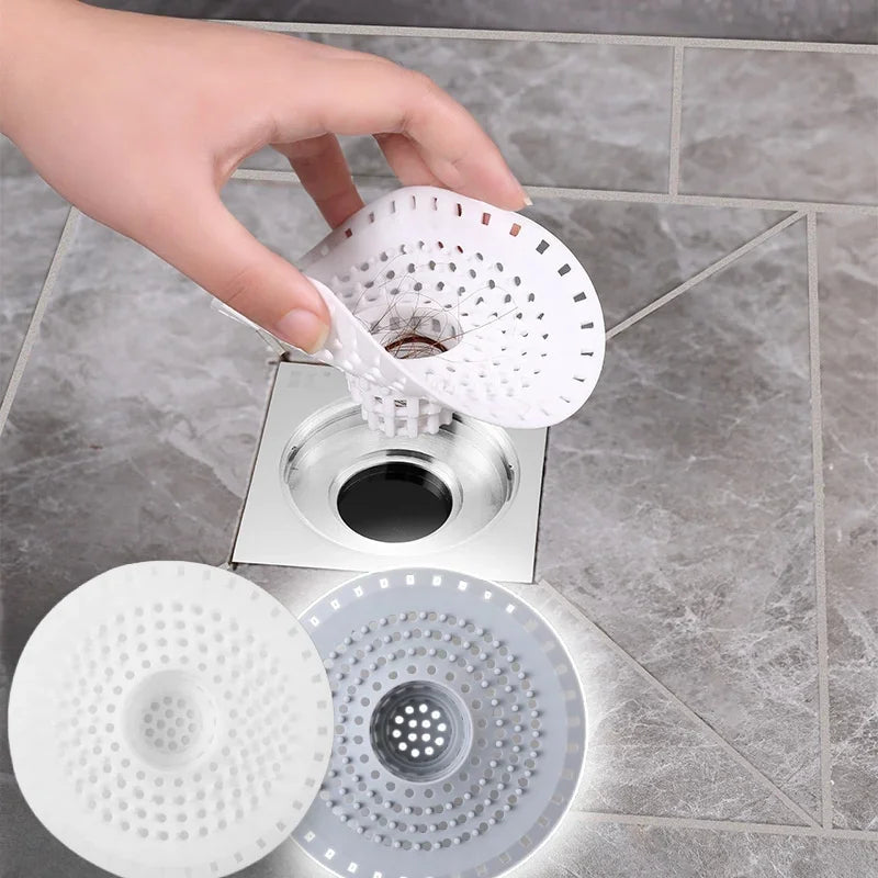 Kitchen Sink Filter Household Shower Floor Filter Silicone Drain Strainer  Sink Strainers Hair Catcher for Bathroom Accessories
