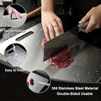 WXCOO 5 Sizes Household Kitchen Boards Thickened Stainless Steel Cutting Board Kitchen Fruit Vegetable Kneading Dough Board
