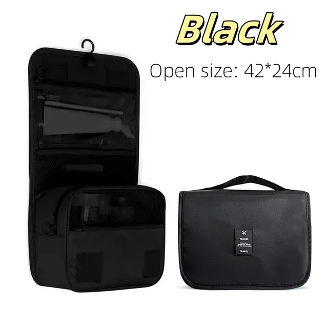 Travel Makeup Bag High Capacity Toiletries Storage Pouch Travel Make Up Organizer Waterproof Beauty Bag Bathroom Wash Bag