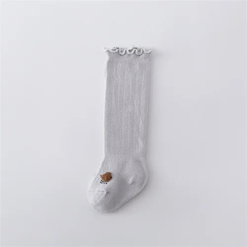 Lawadka Newborn Baby Girl Boy Socks Cotton Toddler Socks For Girls Boys Casual Knee High Infant's Long Sock Spring Age For 0-36M