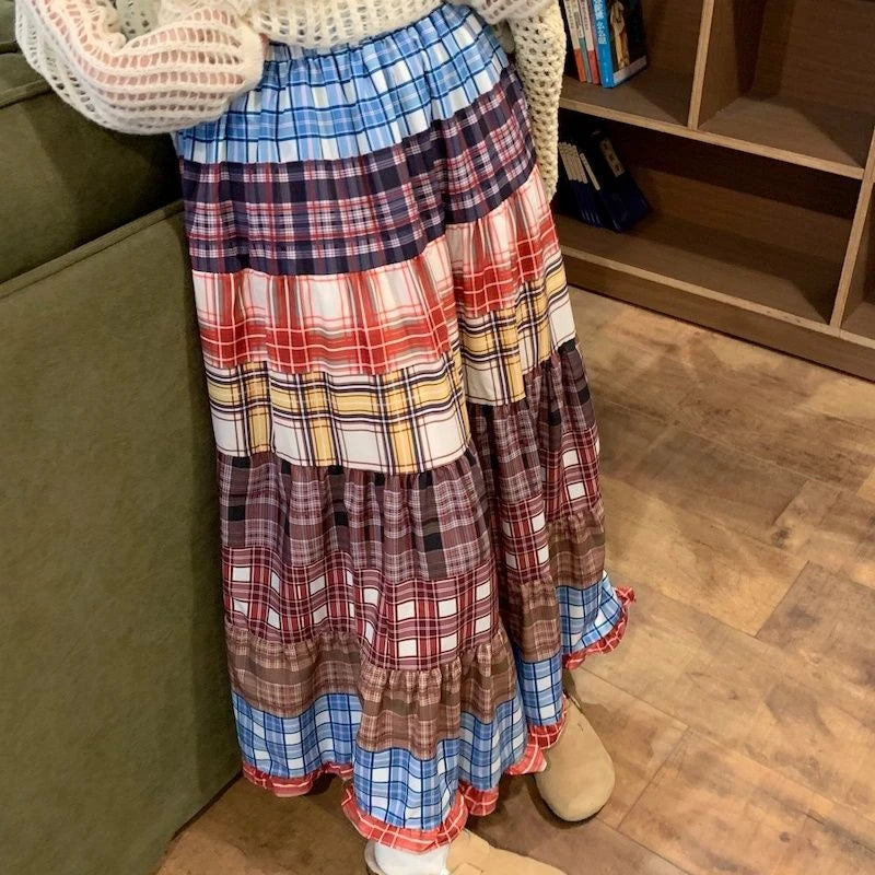 Asymmetrical Lace Skirts Women Summer Clothing Soft 2000s Vintage Clothing Streetwear Y2k Trendy Boho Style Loose Ladies Party