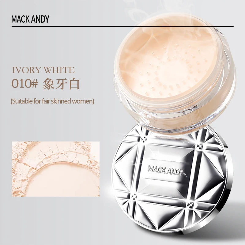 Pink Glitter Setting Powder 3 Color Long Lasting Oil Control Pearlescent Natural Face Matte Shimmer Loose Powder Makeup Cosmetic