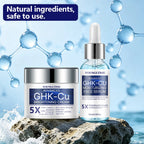 GHK-CU Copper Peptide Anti-Aging Face Cream & Serum - Firming & Hydrating Moisturizer for All Skin Types, Skincare for Women