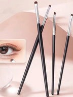 4Pcs Small Eyeshadow Brushes for Fine-Tuning Eye Makeup, Tapered Small Brushes for Highlighting, Fine Detail Blending, and Concealing