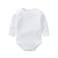 3/8PCS/LOT Long Sleeved Baby Bodysuits 100% Cotton Solid White Newborn Baby Boy Girl Rompers Infant Jumpsuit Ropa 0-12Month
