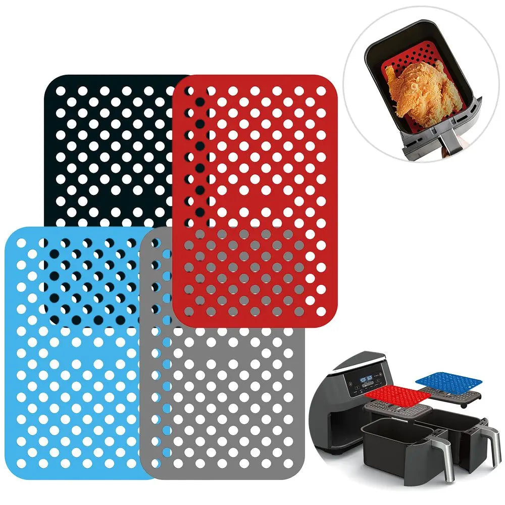 Oven Nonstick Kitchen Silicone Liners Reusable For Ninja DZ201 Foodi Air Fryer Mat For Ninja Foodi DZ201