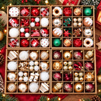 42PCS 6CM Champagne Christmas Ball Xmas Tree Hanging Pendant Ornaments 2026 Christmas Home Decoration 2027 New Year Navidad Gift