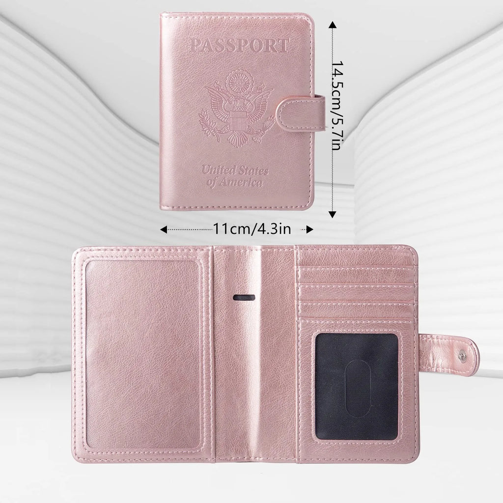 Passport Holder Cover Case RFID Blocking Travel Wallets Card Case for Women Men
