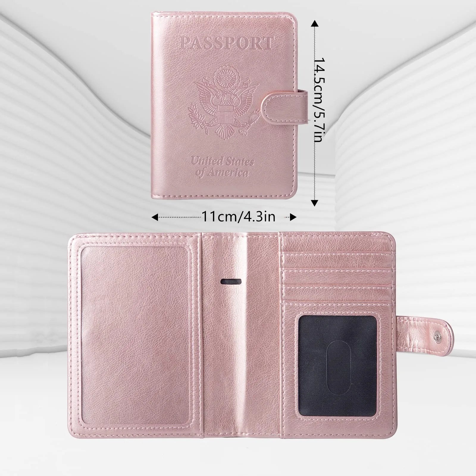 Passport Holder Cover Case RFID Blocking Travel Wallets Card Case for Women Men