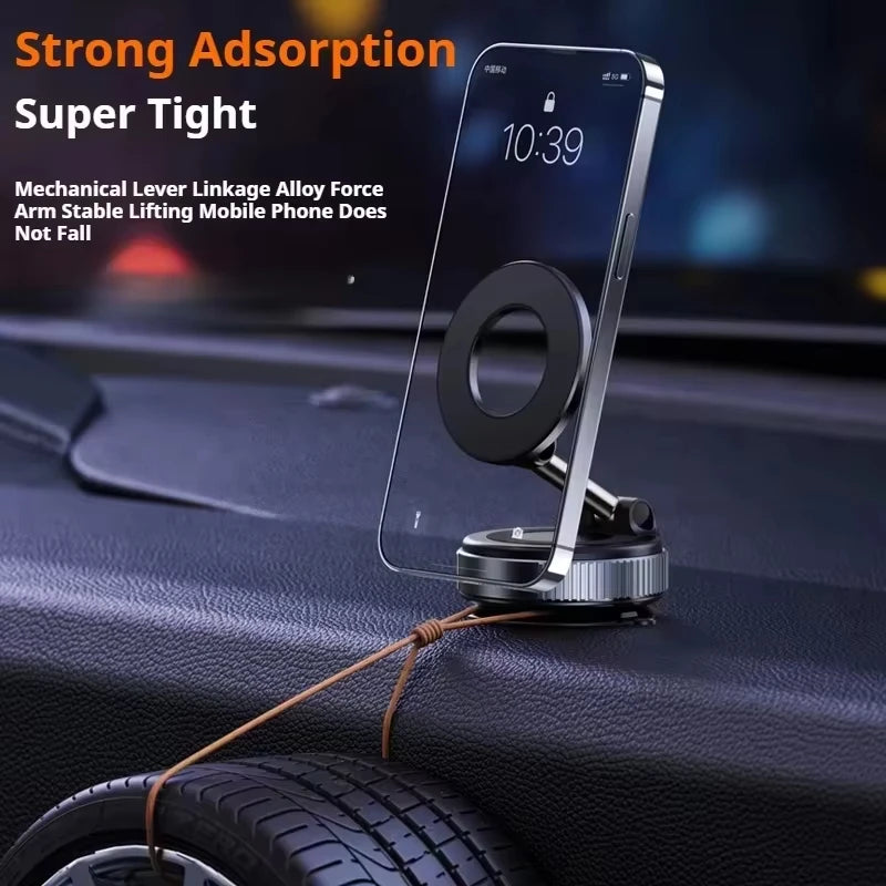 Magsafe Car Phone Holder Suction Cup Vacuum Magnetic Phone Stand 360° rotatable and Foldable Suction Cup Phone Holder Hot
