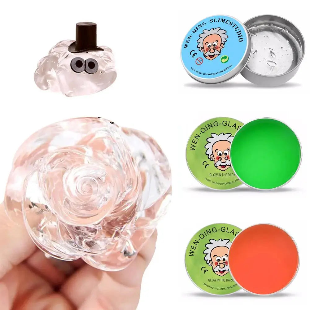 7E-Non-newtonian Liquid Decompression Toy Transparent Liquid Glass DIY Handmade Fun Stress Relieving Non Stick Children Gifts