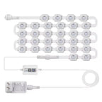 LED Lights 45M Permanent Outdoor Lights Smart RGBIC Eaves Festival Flashing Lighting Fairy String Christmas Holiday Decorations