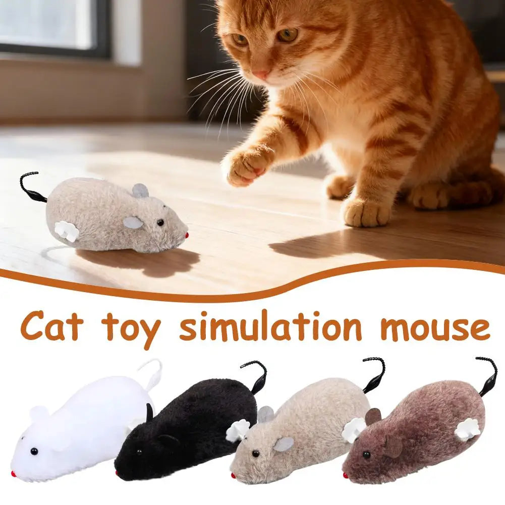 Interactive Simulation Mouse Cat Toy Automatic Sound Pet Toy Durable Bite-proof Suitable for Indoor Cats and Dogs Pet Supplies