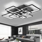 Modern Living Room Acrylic Led Ceiling Lamp Bulb 220v Black Bedroom Study Ceiling Light Home Dining Room Lighting Lustre Fixture