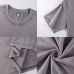 Happy Halloween Pumpkins Printed Washed T-Shirts Womens Cotton Short Sleeve Tops Casual O-Neck Oversized T Shirt Summer Clothes