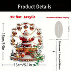 1PCS Bohemian Style Santa Claus Desktop Decora Statue Holiday Home Decora Home Decora Living Room Decora Perfect Holiday Gift