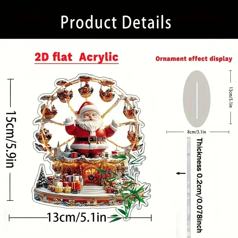 1PCS Bohemian Style Santa Claus Desktop Decora Statue Holiday Home Decora Home Decora Living Room Decora Perfect Holiday Gift
