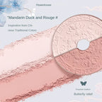 Flower Knows Blusher Butterfly Cloud Collar Collection Rouge Box Duo Blush For Dark Skin Peach Makeup For Cheeks Matte Finish