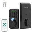 Jodays Smart Deadbolt Lock with Fingerprint & Keypad, Keyless Entry Door Lock with App Control, Temporary and One-Time Password, Auto Lock & Anti-Peep Passcode, Powered by 4pcs AA Alkaline Batteries (No Included), Easy Instal
