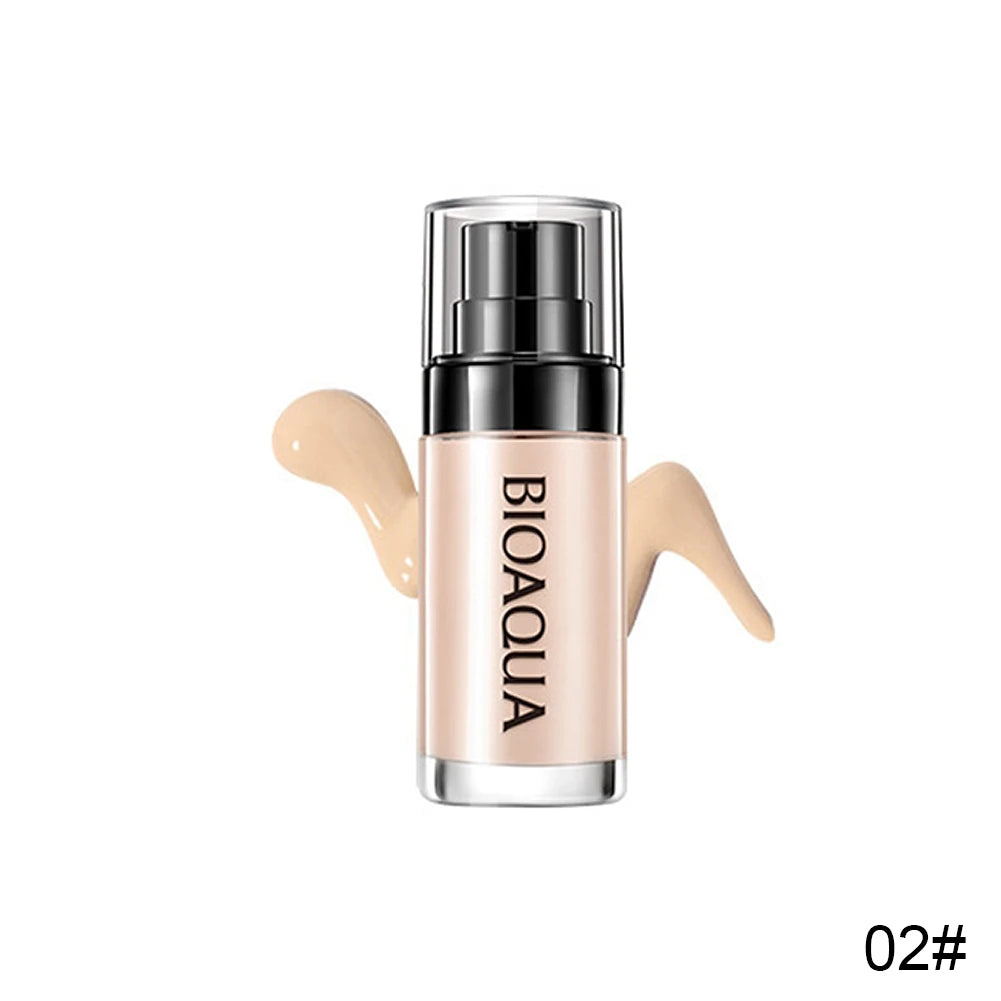 30ml Matte Liquid Foundation Waterproof Long Wear Full Cover Acne Spot Natural Face Base Makeup Matte Concealer Cosmetic 3 Color