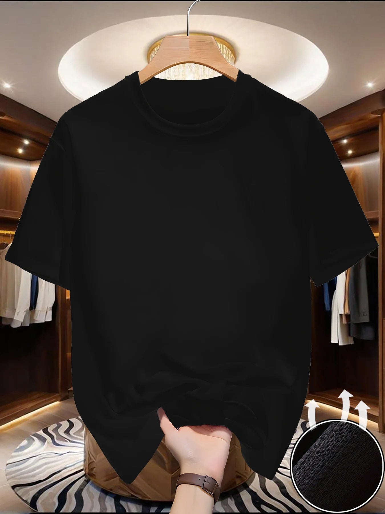 2026 New Men's running T-shirt, spring/summer slim-fitting T-shirt, quick drying short sleeved breathable sports Modern T-shirt